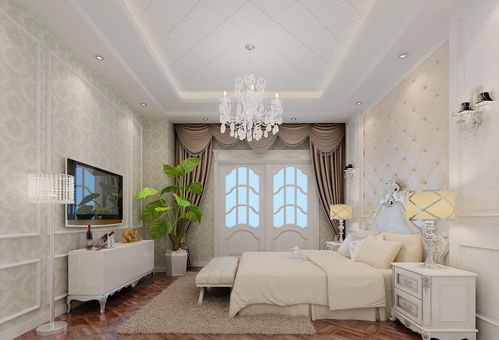 欧式卧室摩力克窗帘布艺效果图 打造住宅室内装饰的典雅风范